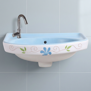Sanitary Ware Fregaderos Full Ceramic Sink Washroom Basin Antique Lavatory Floor Standing Bathroom Sinks Hand Wash Basin Sink - Product Image 4