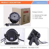 Étanche 18*10W Rgbw 4in1 Led Plat Par Lumière Portable Scène Disco Extérieur IP65 Haute Puissance Faisceau 380 Faisceau Lumineux 380 3 en 1 6.5