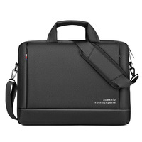 Maletín Impermeable de Poliéster para Computadora Portátil, Bolsa de Mensajero, Maletín de Trabajo, Bolsa de Hombro para Laptop, Resistente al Desgaste y a los Impactos para Hombre