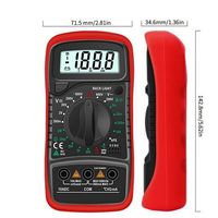 Multimètre numérique LCD Voltmètre AC DC Ampèremètre Ohmmètre Volt Tester Leads Meter