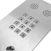 Clavier métallique analogique IP65 résistant aux intempéries et au vandalisme, interphone pour salles blanches, usine chimique, ascenseur, montage encastré