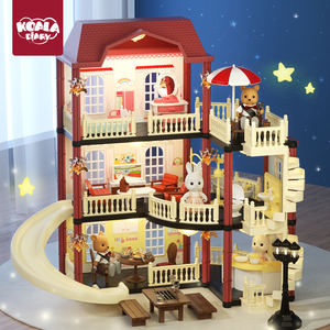 Kala יומן משחק בית צעצוע נסיכה טירה בובה בית סצנה וילה פלסטיק מודל ריהוט ילד ילדה מתנת יום הולדת - Product Image 3