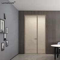 Portes de maison en fer aluminium verre écran de douche sécurité double pli coulissant en aluminium poignées intérieures charnières maison principale glissante