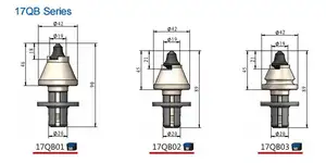 Đường phay Picks nhựa đường công cụ phay răng Cutter bit cho wirtgen Picks W6 20x đường phay bit