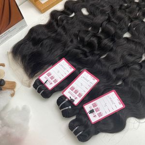 Extensiones de Cabello Humano Virgen Vietnamita Ondulado con Cierre HD 5x5, Cutícula Alineada, Tendencia Caliente 2026 - Product Image 3