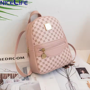 Tas Ransel Wanita Bestella Brand Custom, Tas Selempang Elegan Bahan PU, Tas Harian Kecil Bermotif, Tas Laptop Wanita - Product Image 6