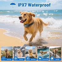 Collier intelligent rechargeable GPS pour animaux de compagnie, collier anti-aboiement pour chien, collier anti-perte étanche, collier à choc électrique, dispositif d'entraînement pour chien