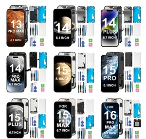 หน้าจอ OLED แบบนิ่มพรีเมียมพร้อมดิจิไทเซอร์และไอซีแบบพกพาสำหรับ <span class=keywords><strong>iPhone</strong></span> <span class=keywords><strong>12</strong></span>-17 ซีรีส์ <span class=keywords><strong>Pro</strong></span> Plus <span class=keywords><strong>Pro</strong></span> Max 16E 17E ขายส่งจำนวนมาก - Product Image 1