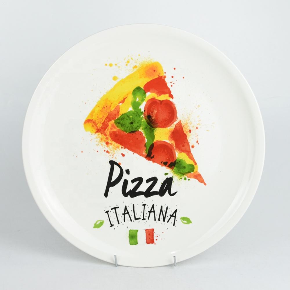 Pizza Plate Round Eco-Friendly Melamine Design