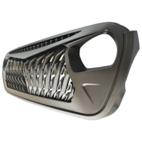 Gobison 2018 2019 2020 2021 2022 4x4 Offroad Pare-chocs avant Grille de voiture Ailes de faucon pour JEEP WRANGLER JL Grille