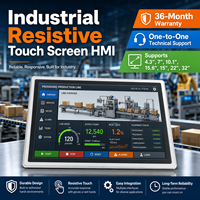Mochuan Pantalla Táctil HMI de 15.6 Pulgadas con Modbus Rs485 Ethernet para Automatización Industrial, Interfaz Hombre-Máquina