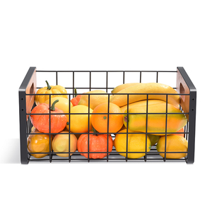 WIREKING Juego <span class=keywords><strong>de</strong></span> Cestas <span class=keywords><strong>de</strong></span> Frutas Apilables con Asa <span class=keywords><strong>de</strong></span> <span class=keywords><strong>Madera</strong></span>, Cesta <span class=keywords><strong>de</strong></span> Almacenamiento Plegable, Organizador <span class=keywords><strong>de</strong></span> <span class=keywords><strong>Cosas</strong></span> para Sala <span class=keywords><strong>de</strong></span> Estar y <span class=keywords><strong>Cocina</strong></span> - Product Image 5