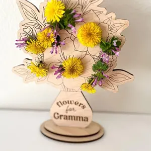 Wooden Flower Stand - Mother's Day Gift, Give Mom a Flower Hanger