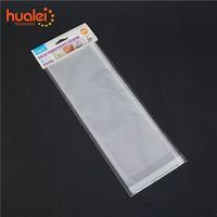 Sac d'emballage d'art auto-adhésif Transparent de haute qualité avec carte d'en-tête suspendue sacs d'emballage transparents en plastique auto-scellants