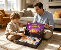Calendrier de compte à rebours d'Halloween 2026 : Boîte mystère de jouets anti-stress Squishy Poke Fidget, cadeau surprise pour enfants
