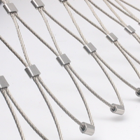 Filet de câbles tressés en acier inoxydable haute résistance, flexible et pliable, pour clôture agricole, protection montagneuse et enclos de zoo
