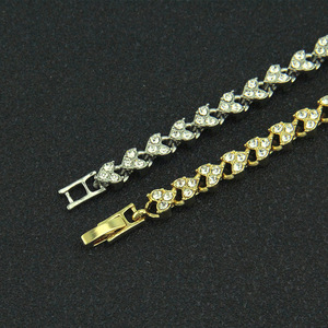 New Roman simple <b>love</b> shape diamond-encrusted women's <b>bracelet</b> - Product Image 4