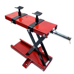 Haute qualité 1100 lb acier moto ATV ciseaux élévateur cric manivelle palan support avec selle et épingles de sécurité - Product Image 1