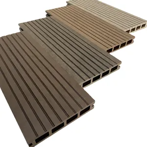 3D Embossing Mixed Color Anti-UV WPC Flooring Wood Floor Type Outdoor Tile ECO 140*25 mm Wood Plastic Composite Material Decking