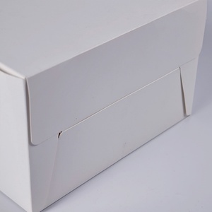 Custom logo <b>Biodegradable</b> Dessert Cake Box Take Away Foldable square <b>Paper</b> Doughnut Packing Boxes - Product Image 5