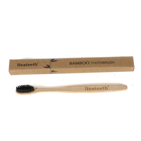 Brosse à dents biodégradable en bambou, manche 100% bois, poils en nylon, vente en gros, OEM, ODM, marque privée, pour un nettoyage doux des dents des bébés
