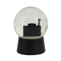 Boule à neige à eau en résine de style musical