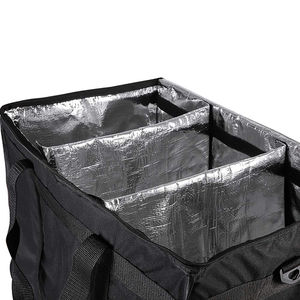 Sac de livraison d'aliments isotherme, pour aliments froids et chauds, avec 2 diviseur et sangle à bandoulière, étanche, pour Restaurant et Commercial - Product Image 4