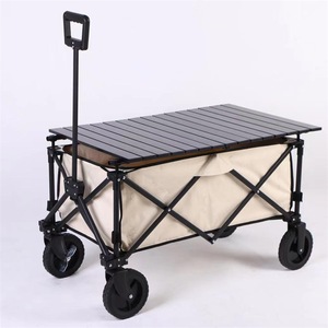 Wholesale Custom High Quality Outdoor Folding Portable Garden Lawn <strong>Beach</strong> Luggage Transport Travel Trolley Cart <strong>Wagon</strong> with Wheel - Product Image 4