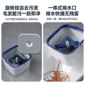 Rotating Household <b>Mop</b> <b>Microfiber</b> Rectangular Wet Dry Dual Purpose With Bucket For Floor Cleaning - Product Image 5