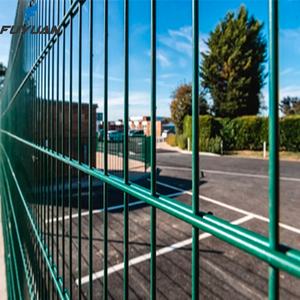 Hochwertige kunden spezifische Farbe im Freien Doppeldraht-Maschendraht zaun Loop Automatic Mesh Bending Fencing Trellis Gates - Product Image 2