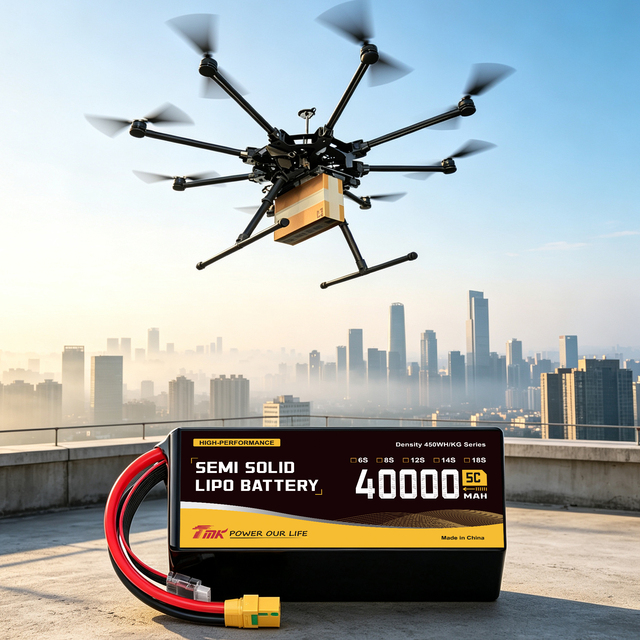 40000mAh 29.6V 8S Semi Solid State Lithium Polymer Battery Pack 40Ah for Professional UAV Heavy Duty Drone 3C 5C