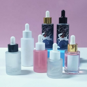 Black 30ml 50ml 60ml 1oz Facial Essential Oil Glass Dropper Serum Oil Bottle Screen Printed Custom Color Tube <b>Box</b> Paper - Product Image 6