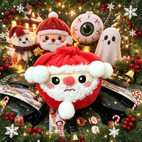 RJ Mignonnes Peluches de Noël en forme de Dumpling, Boîte Mystère, Super Douces, Jouets à Presser, Pendentifs Anti-stress, Porte-clés, Cadeaux Surprise de Noël