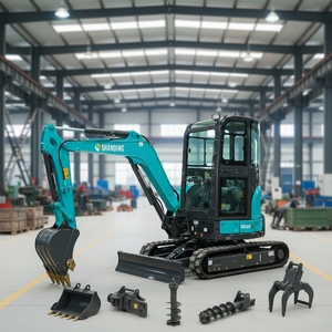 Mini-excavatrice SHANDING haute performance 3 tonnes, excavatrice agricole, nouvelle mini-excavatrice hydraulique, petite pelle, excavatrice de jardin - Product Image 3