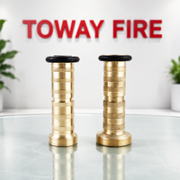 Buse d’eau en laiton 1,5" 2" 2,5" Raccord NST LPT Buse de pulvérisation pour tuyau d’incendie TOWAY FIRE