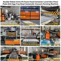 Machine de fabrication de contenants alimentaires en polystyrène expansé, machine de formage sous vide automatique pour boîtes et assiettes en mousse PS à emporter