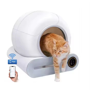 Aplicación automática Control WiFi Inodoro para gatos Inodoro eléctrico más inteligente Autolimpieza Caja de arena automática inteligente para gatos - Product Image 1