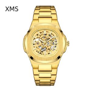 Reloj Mecánico para Hombre de 43 mm, Totalmente Automático, Nuevo, Resistente al Agua 50 m, Dorado, para Negocios - Product Image 6