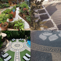 Décoration de cour moderne, galets blancs, pierres blanches, graviers blancs naturels en vente