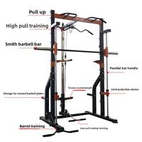 Cage de musculation multifonctionnelle avec rack à squats et machine Smith pour l'entraînement en salle de sport