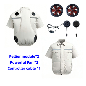 Radiador Semiconductor Peltier Transpirable de Manga Corta 2026 con Ventilador, Cómodo para Trabajadores - Product Image 6