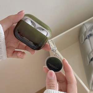 Étui pour écouteurs en tpu souple à motif de marbre vert Ins Girls pour Airpods 4 - Product Image 5