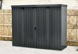 OSLO 1830 226X81 armoire d'équipement en métal avec porte-outil anthracite abri <span class=keywords><strong>de</strong></span> <span class=keywords><strong>jardin</strong></span> en métal abri <span class=keywords><strong>de</strong></span> <span class=keywords><strong>jardin</strong></span> - Product Image 3