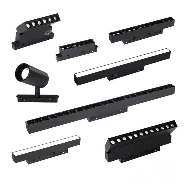 Custom 15mm Smart LED Magnet Track Lighting System Whole House Smart Magnet Track Lights with Durable PC Lamp Body Material