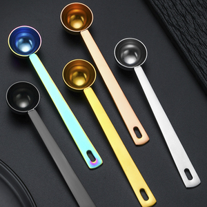 1 muỗng cà Phê Muỗng Đo 5ml thép không gỉ Đo muỗng vàng đen Nhà Bếp Nấu Cà Phê Muỗng sữa bột - Product Image 3