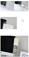 Support en plastique de bureau en acrylique créatif et écologique pour moniteur PMMA, tableau mémo de messages, note autocollante, carte de visite transparente pour téléphone