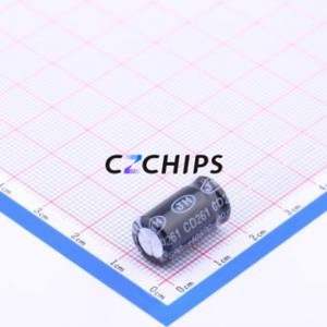 Condensateur électrolytique en aluminium à montage traversant ECR2WLK100MLL100016E, montage traversant, D10xL16mm 10uF 20% 450V 5mm - Product Image 2