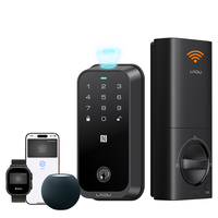 Serrure de porte intelligente LNDU HK01W Apple HomeKit NFC, entrée sans clé, empreinte digitale biométrique, étanche, Wifi, pour les portes d'entrée des maisons