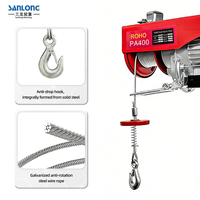 Treuil électrique à câble en acier ROHO Mini PA200-PA1000 200-1000kg 220V Monophasé Portable avec Télécommande Sans Fil pour Hôtels
