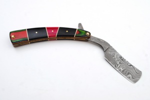 ที่กำหนดเองทำมือดามัสกัสตรงโกนมีดโกน (Rz305) - Product Image 3